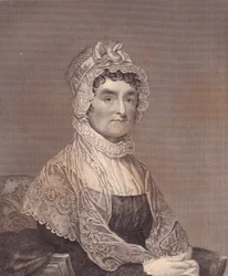 Portrait of Abigail Adams, wife of US President John Adams, engraving by G Stuart and F E Jones