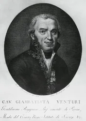 Portrait of Giovanni Battista Venturi, Italian physicist, diplomat, historian of science and discoverer of Venturi effect
