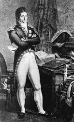 Portrait of Prince Louis-Alexandre Berthier (1753-1815), French general, Marshal of France and Minister of War of First French Empire, engraving