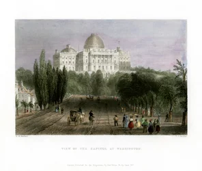 View of the Capitol at Washington, USA