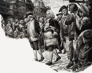 Sailing ship at dock