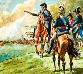 The Duke of Wellington at the Battle of Waterloo