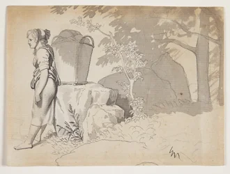 A Peasant Woman Resting