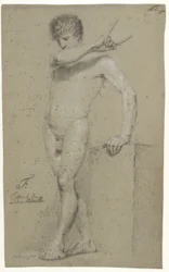 Male Standing Model, Profile to the Left