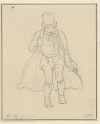 Portrait Painter Hans Hansen, Full Figure