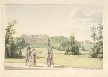 View from Frederiksberg Garden by the Castle and the Temple of Apollo