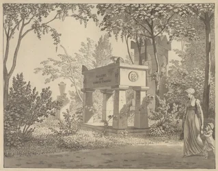 The Molière Sarcophagus in the Jardin Elysée