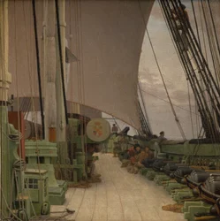 The Starboard Battery and the Deck of the Corvette 