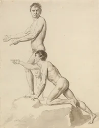 Two Israelites on a Rock