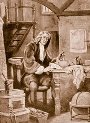 Sir Isaac Newton in His Little Room