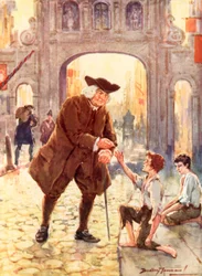 The great Dr. Johnson and his humble friend