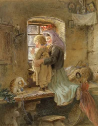 Interior: Peasant Girl and Child