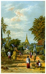 The Shwe Dragon Pagoda, Rangoon