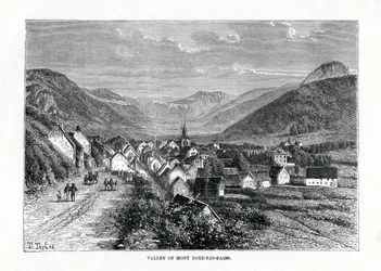 The valley of Mont-Dore-les-Bains, France