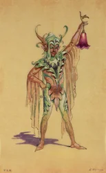 Robin Goodfellow, the Puck, Costume Design for A Midsummer Night