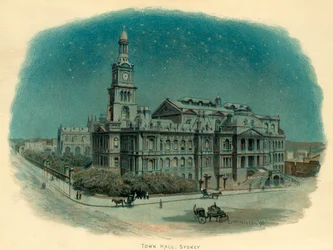 Town Hall, Sydney, New South Wales, Australia, 1896