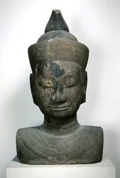 Decorated Bust of Buddha; 15th-16th Century
