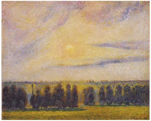 Sunset at Eragny