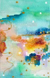 Golden Watercolor Dream