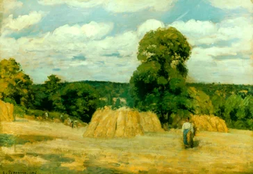 Harvest at Montfoucault, 1876