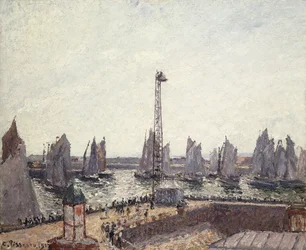 Outer Harbour and Cranes, Le Havre, 1903