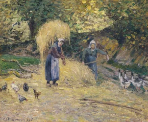 Peasants Heaving Straw, Montfoucault