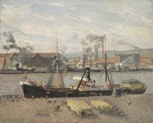 Port of Rouen, Unloading Wood