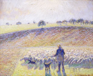 Shepherd with Sheep