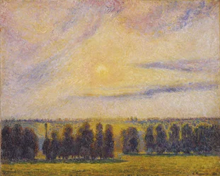 Sunset at Éragny