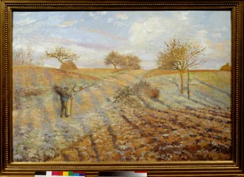 White Frost. Painting by Camille Pissarro