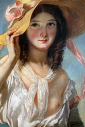 Young Girl with Flowers, 1843
