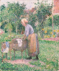 A Washerwoman at Éragny