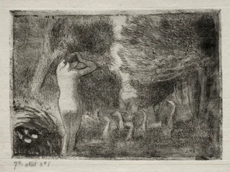 Bather and Geese