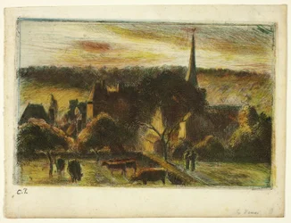 Church and Farm at Éragny