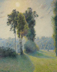 Landscape near Saint-Charles, near Gisors at Sunset. 1891