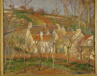 The Red Roofs, Village Corner, Winter Effect