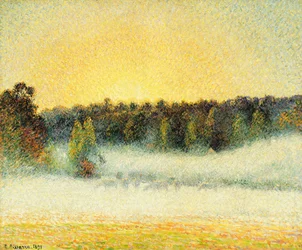 Misty Sunset at Eragny