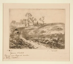 Landscape with Shepherd and Sheep at Osny