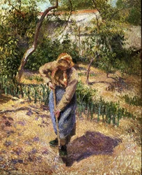 Peasant Girl Digging