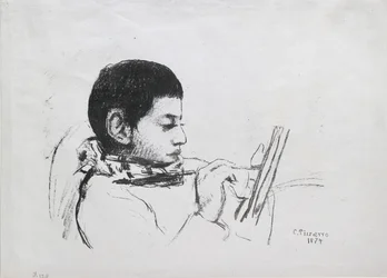 Portrait of Lucien Pissarro, 1874