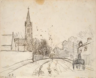 Study of Upper Norwood, London, with All Saints Church