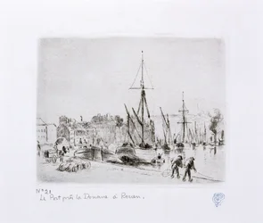 The Harbour near the Customs House at Rouen