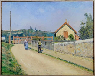 The Railway Barrier at the Patis, Near Pontoise