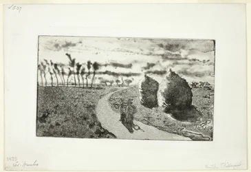 Twilight with Haystacks