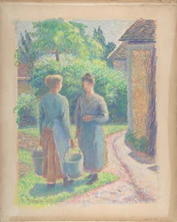 Two Women in a Garden