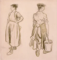 Two Studies of a Girl, 1890