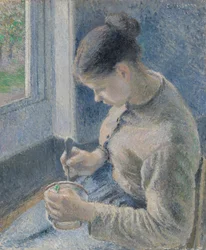Young Peasant Having Her Coffee, 1881