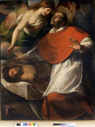 Saint Charles Borromeo Observes the Dead Christ