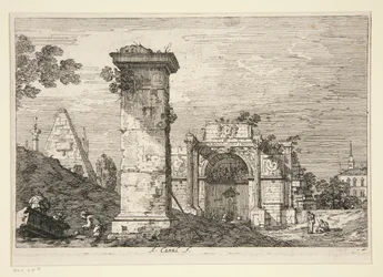 Landscape with Ruined Monuments, from the Series Vedute (Views)