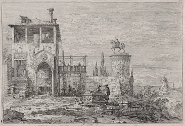 The Equestrian Monument, from the series Vedute (Views)